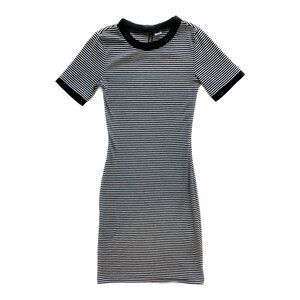 H&M | S | Women | Black/White | Striped Ringer Tee Mini Dress